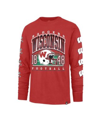 Men's Red Wisconsin Badgers Go Big Long Sleeve T-Shirt