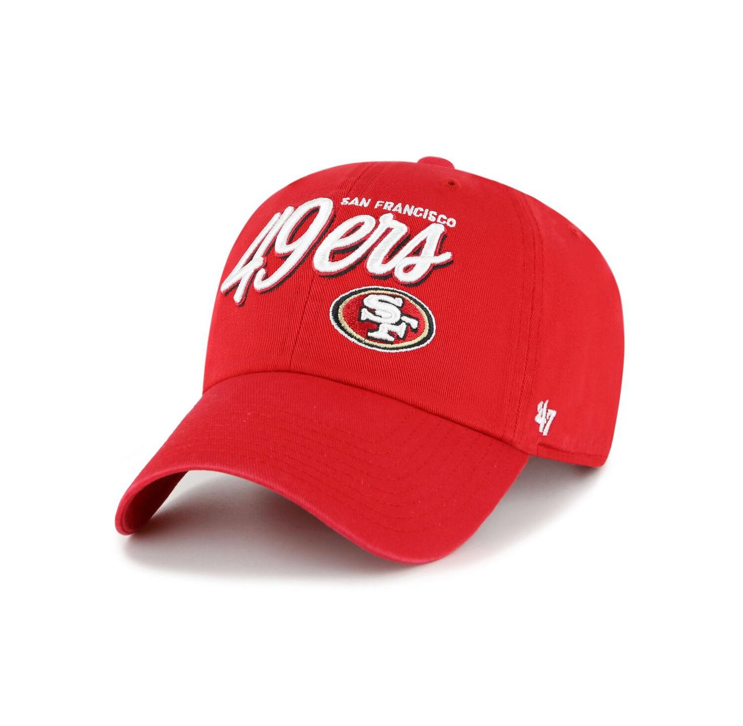 Women's Scarlet San Francisco 49ers Ariana Clean Up Adjustable Hat