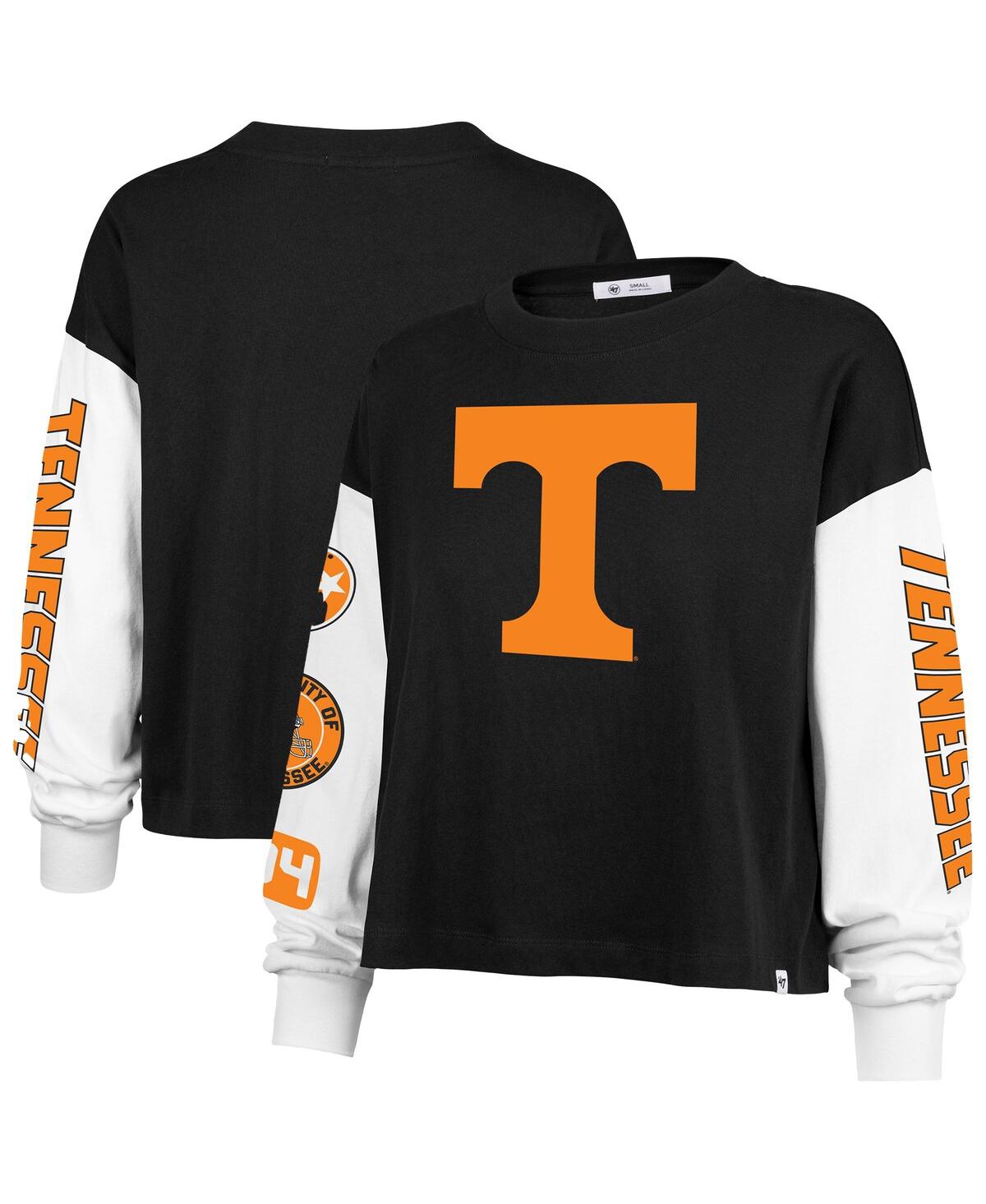 47 Brand Women's Black Tennessee Volunteers Sydney Long Sleeve T-shirt In Black