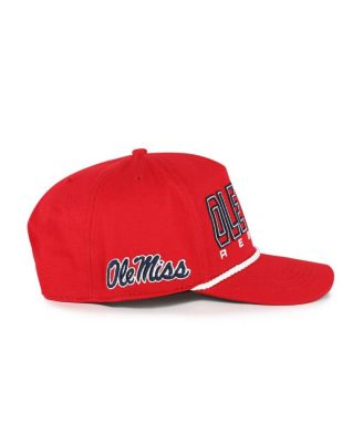 Big Boys and Girls Red Ole Miss Rebels Byline Hitch Adjustable Hat