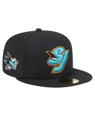 New Era - Men's Black San Jose Sharks Deceptor 59FIFTY Fitted Hat