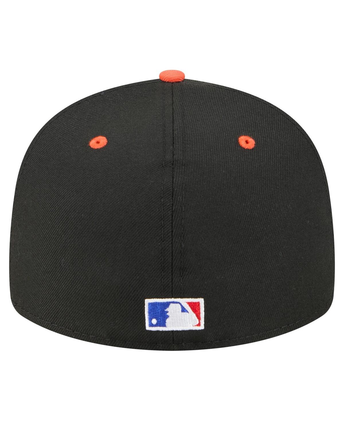 New Era Men's Cal Ripken Jr. Black Baltimore Orioles 59fifty Fitted Hat In Black