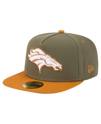 New Era - Men's Olive/Brown Denver Broncos Color Pack A-Frame 59FIFTY Fitted Hat