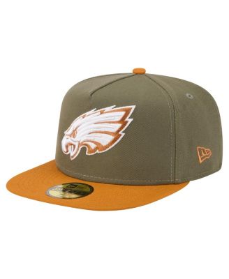 New Era - Men's Olive/Brown Philadelphia Eagles Color Pack A-Frame 59FIFTY Fitted Hat