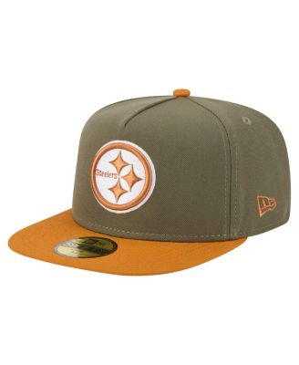 New Era - Men's Olive/Brown Pittsburgh Steelers Color Pack A-Frame 59FIFTY Fitted Hat