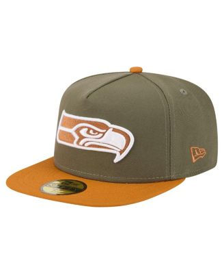 New Era - Men's Olive/Brown Seattle Seahawks Color Pack A-Frame 59FIFTY Fitted Hat