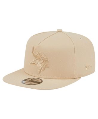New Era - Men's Light Beige Minnesota Vikings Color Pack A-Frame 9FIFTY Snapback Hat