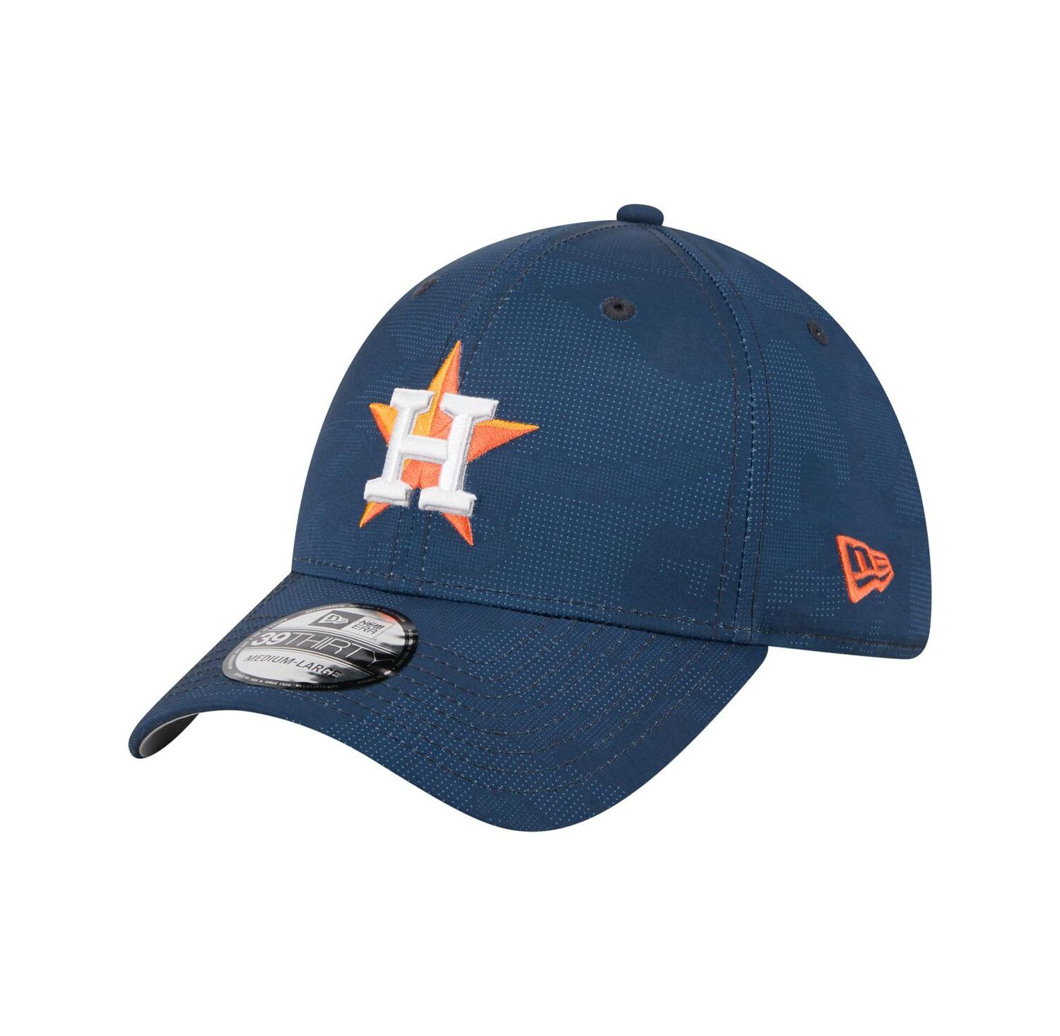 Men's Navy Houston Astros Tonal Camo 39THIRTY Flex Hat