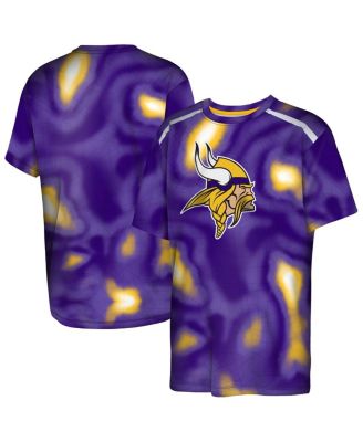 Outerstuff - Big Boys and Girls Purple Minnesota Vikings End Zone Dri-Tek T-Shirt