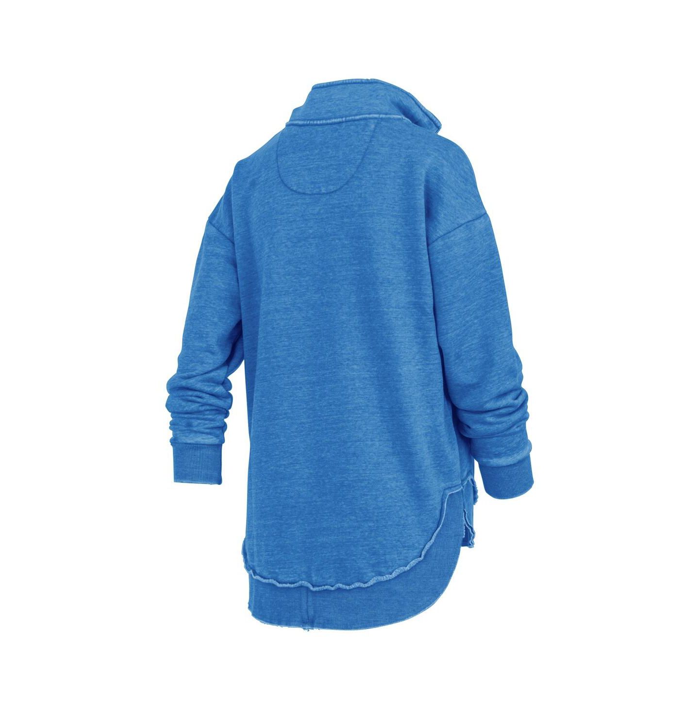Женские толстовки Pressbox Royal Florida Gators Northfork Sojourn Poncho Quarter-Zip — фото 2