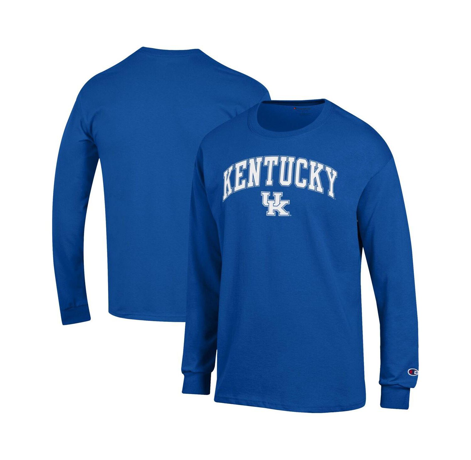 Men's Royal Kentucky Wildcats Arch Over Logo Long Sleeve T-Shirt