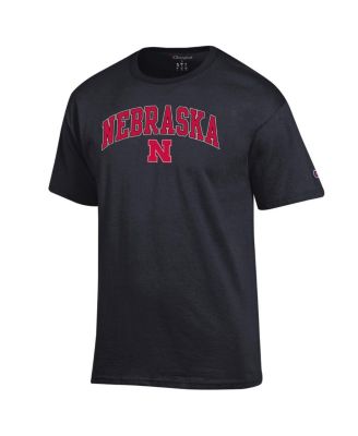 Men's Black Nebraska Huskers Arched Logo T-Shirt