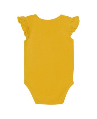 Baby Boys and Girls Navy/Maize Michigan Wolverines Little Sunshine 2-Piece Bodysuit Set
