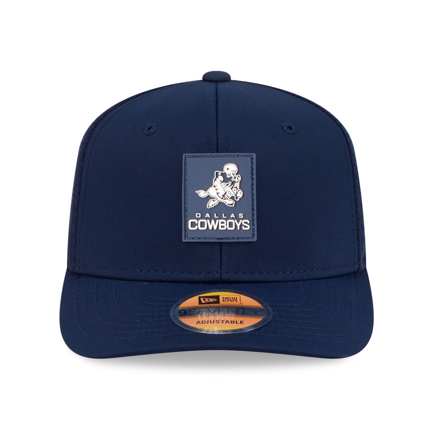 Men's Navy Dallas Cowboys 2025 Sideline Throwback 9SEVENTY Trucker Adjustable Hat