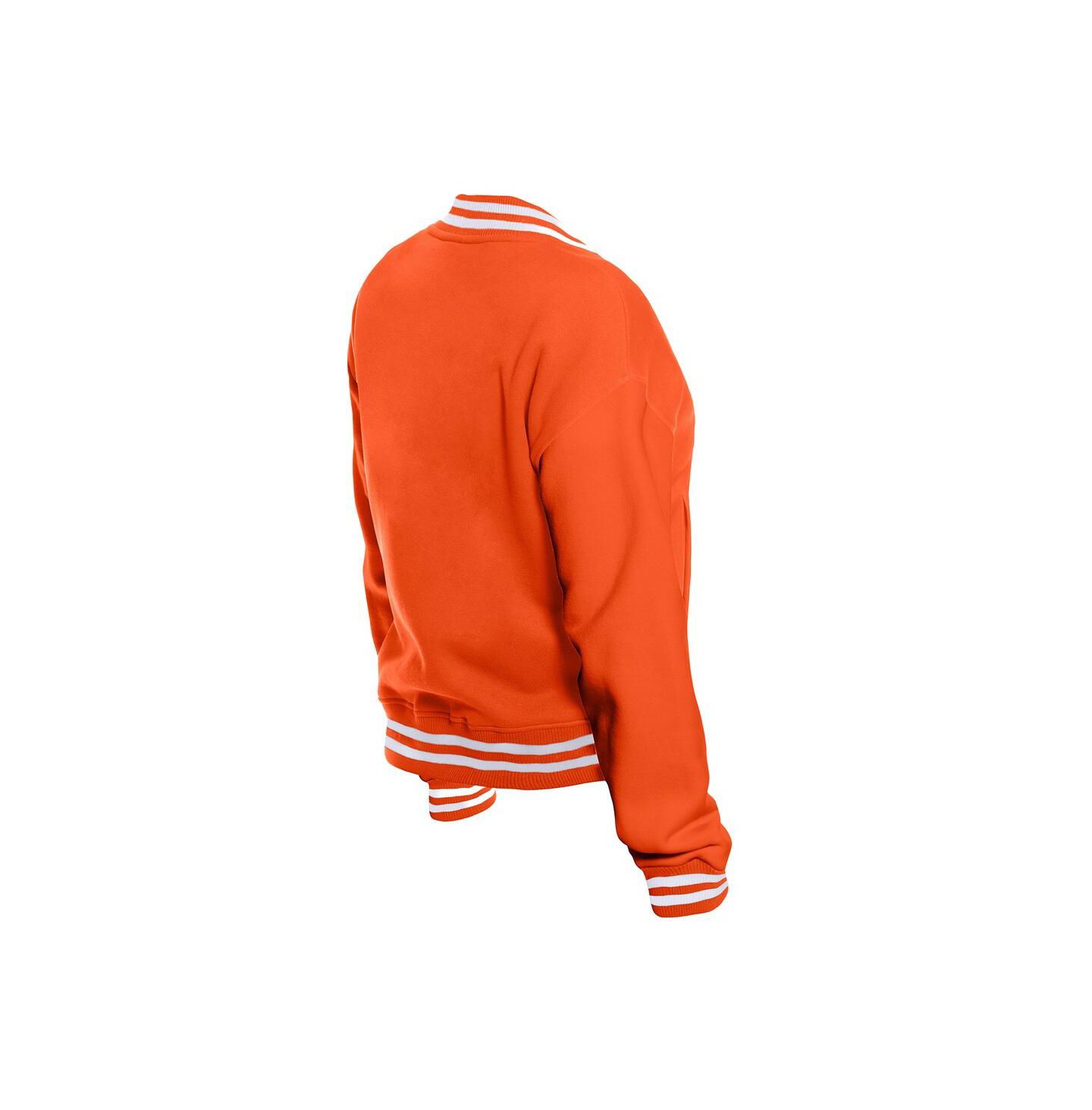 Женская куртка New Era Orange WNBA Throwback Varsity Fleece Full-Snap — фото 2