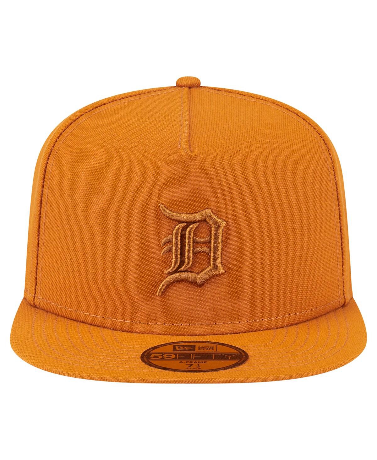 New Era Men's Orange Detroit Tigers Color Pack A-frame 59fifty Fitted Hat In Orange