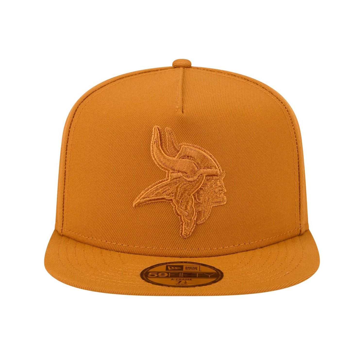 Men's Brown Minnesota Vikings Color Pack A-Frame 59FIFTY Fitted Hat