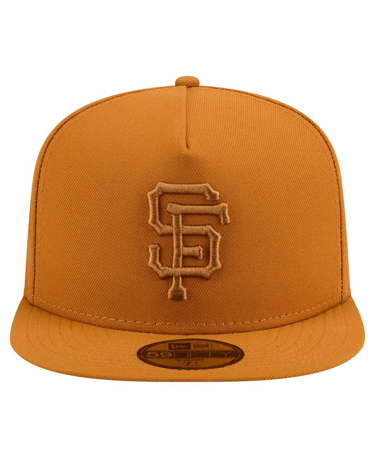 New Era Men's Orange San Francisco Giants Color Pack A-frame 59fifty Fitted Hat In Orange