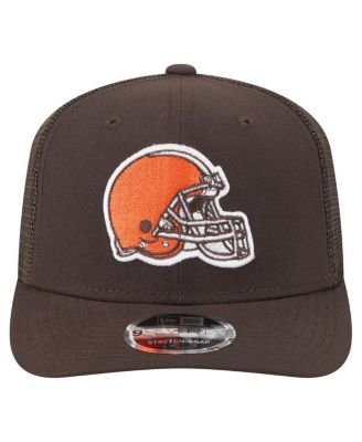 Men's Brown Cleveland Browns Team Collection 9SEVENTY Stretch snap Adjustable Hat