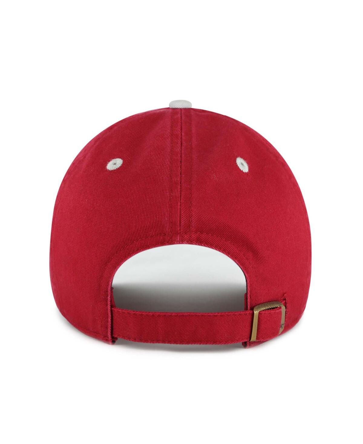 47 Brand Big Boys And Girls White Alabama Crimson Tide Scooter Clean Up Adjustable Hat In Multi