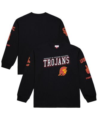 Mitchell & Ness - Men's Black USC Trojans Training Camp Long Sleeve T-Shirt