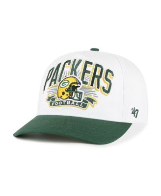 '47 Brand - Big Boys and Girls White/Green Green Bay Packers Prime Play Hitch Adjustable Hat