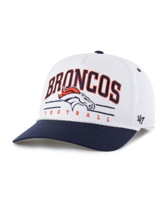'47 Brand - Men's White/Navy Denver Broncos Roscoe Two-Toned Hitch Adjustable Hat