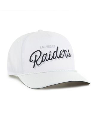 Men's White Las Vegas Raiders Brrr Fairway Hitch Adjustable Hat