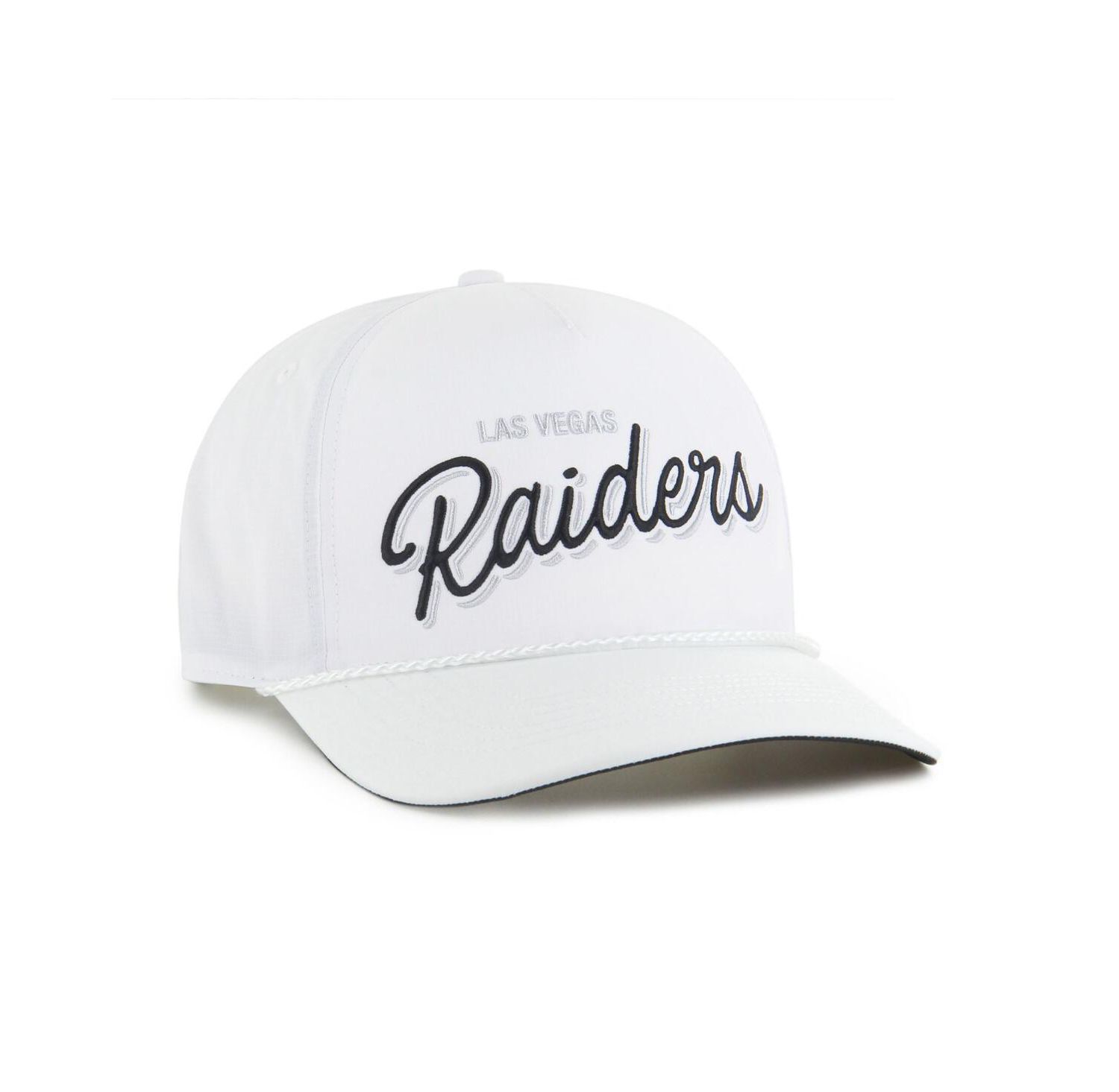 Men's White Las Vegas Raiders Brrr Fairway Hitch Adjustable Hat