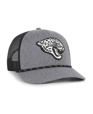 Men's Heather Charcoal Jacksonville Jaguars Carbon Rope Trucker Adjustable Hat