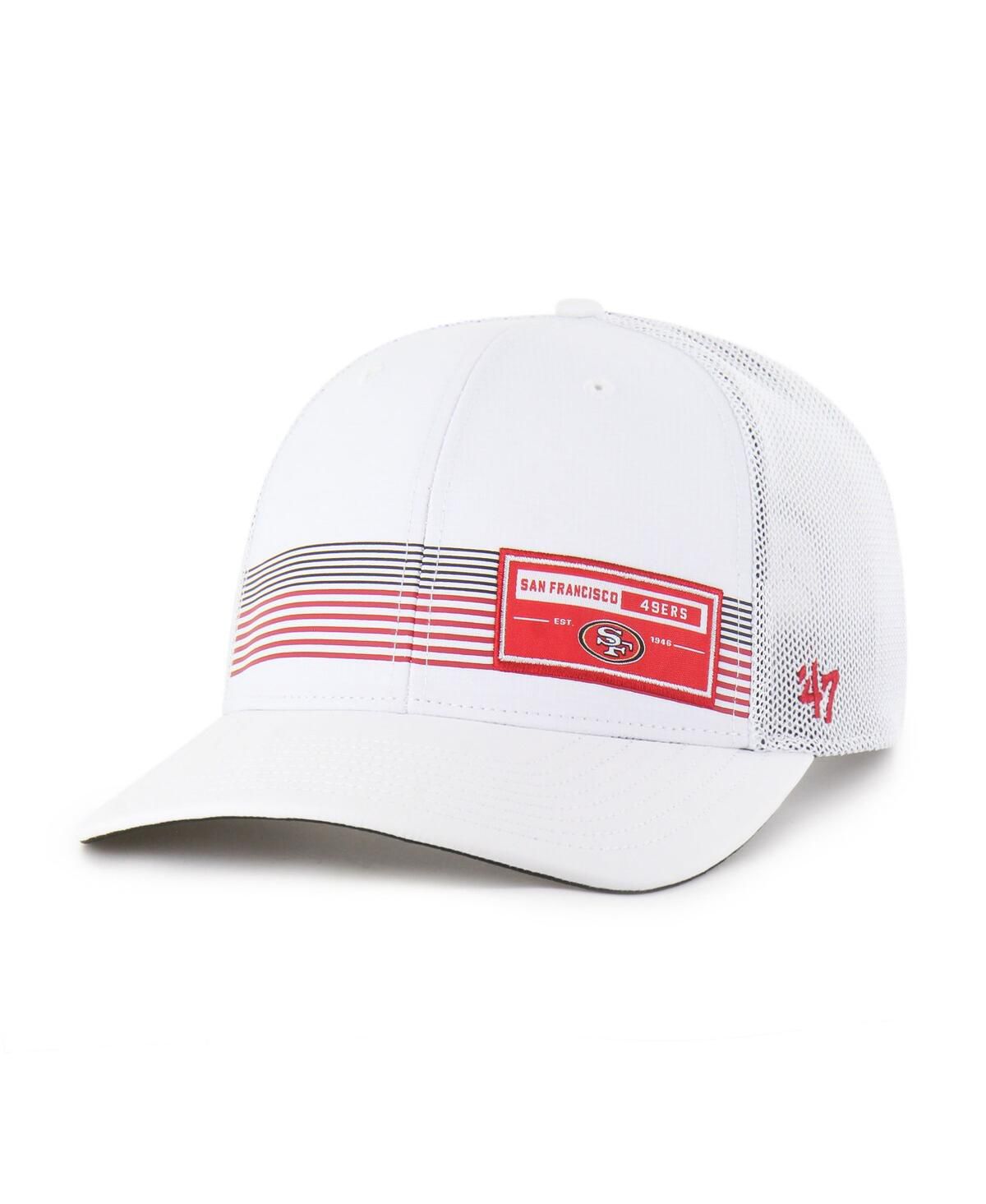 Мужская белая регулируемая шляпа дальномера-дальнобойщика San Francisco 49ers белого цвета