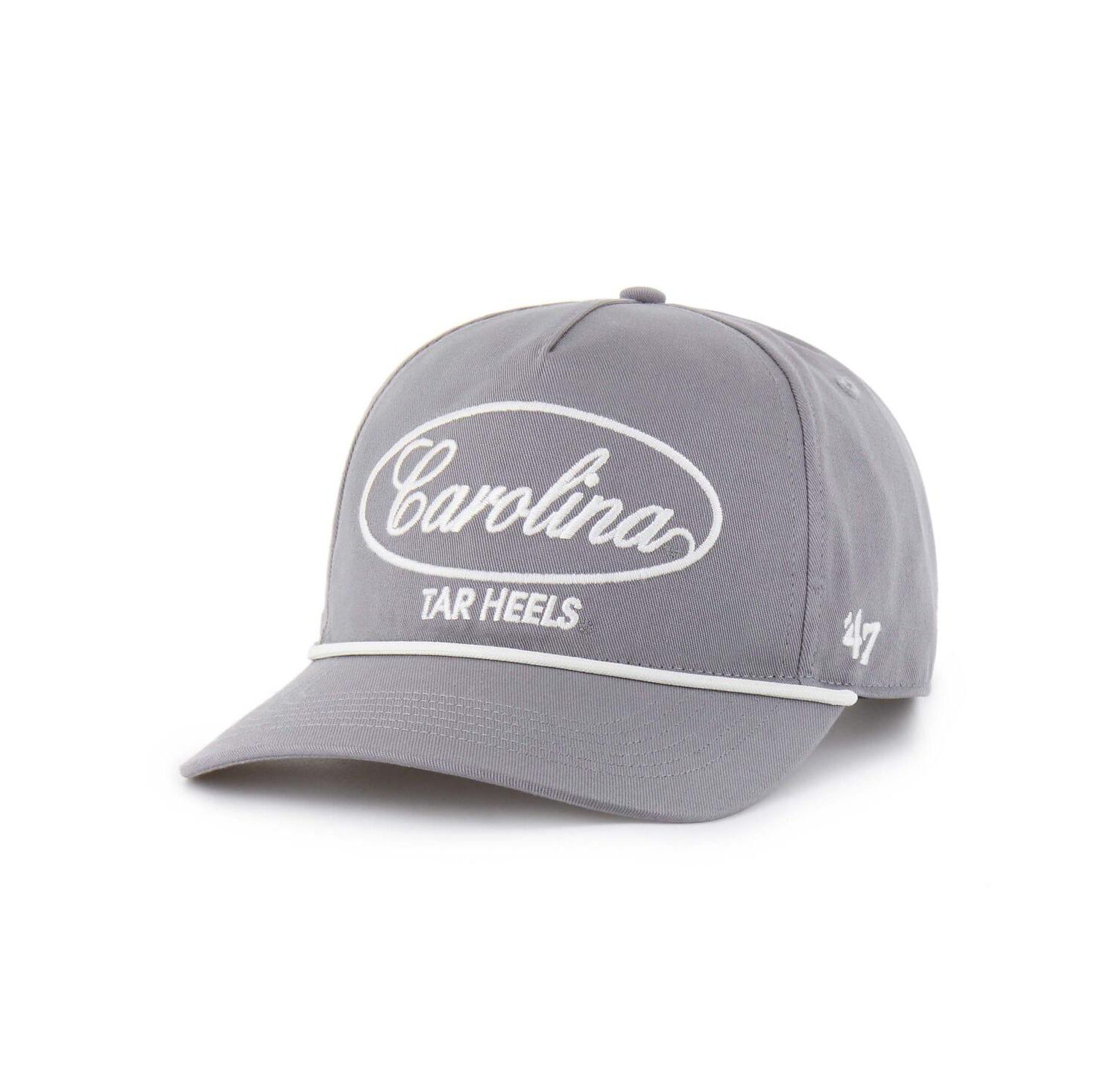 Men's Gray North Carolina Tar Heels Contemporary Basics Foundational Rope Hitch Adjustable Hat