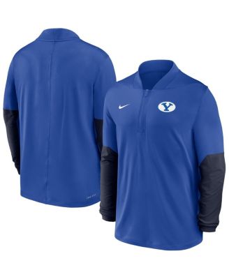 Nike - Men's Royal BYU Cougars Dri-FIT Half-Zip Pullover Sweatshirt