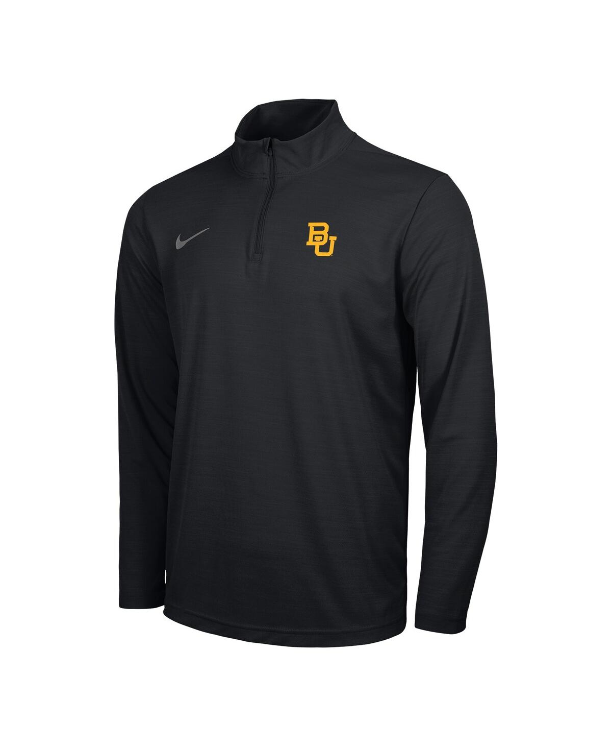 Nike Men's Black Baylor Bears Intensity Performance Quarter-zip Pullover Sweatshirt In Black