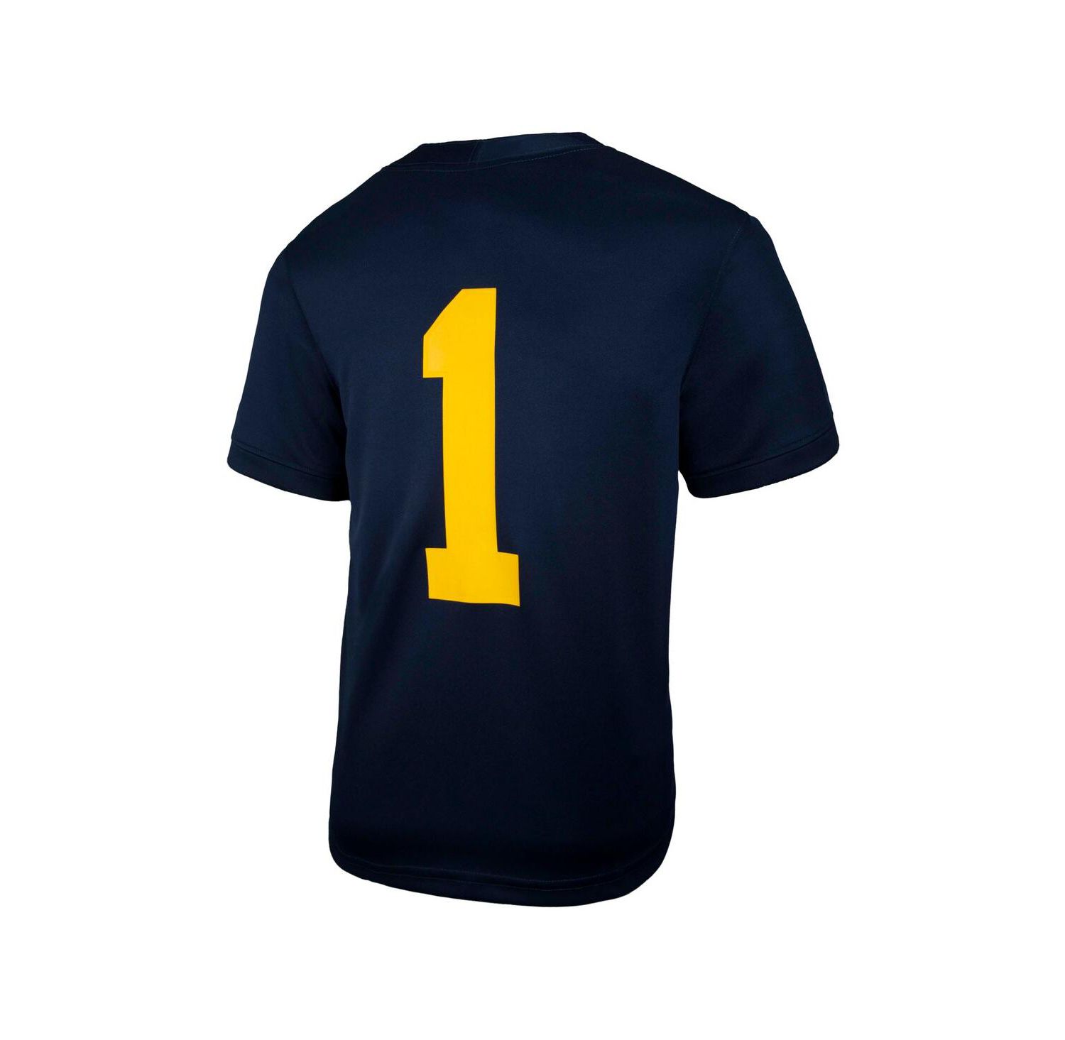 Big Boys and Girls Jordan 1 Navy Michigan Wolverines Untouchable Replica Game Jersey