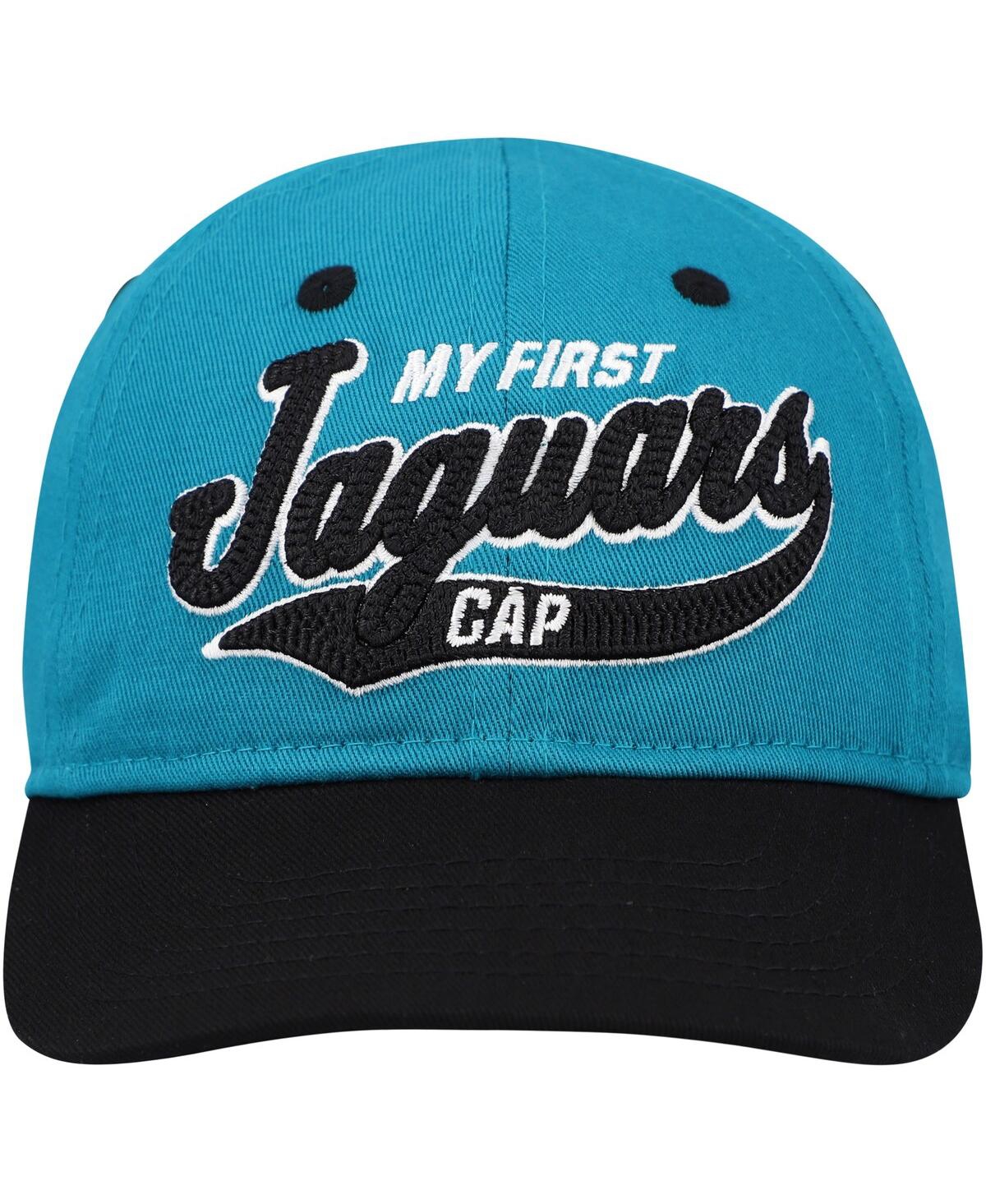 Outerstuff Baby Boys And Girls Teal/black Jacksonville Jaguars My First Tail Sweep Slouch Flexâ Hat In Blue