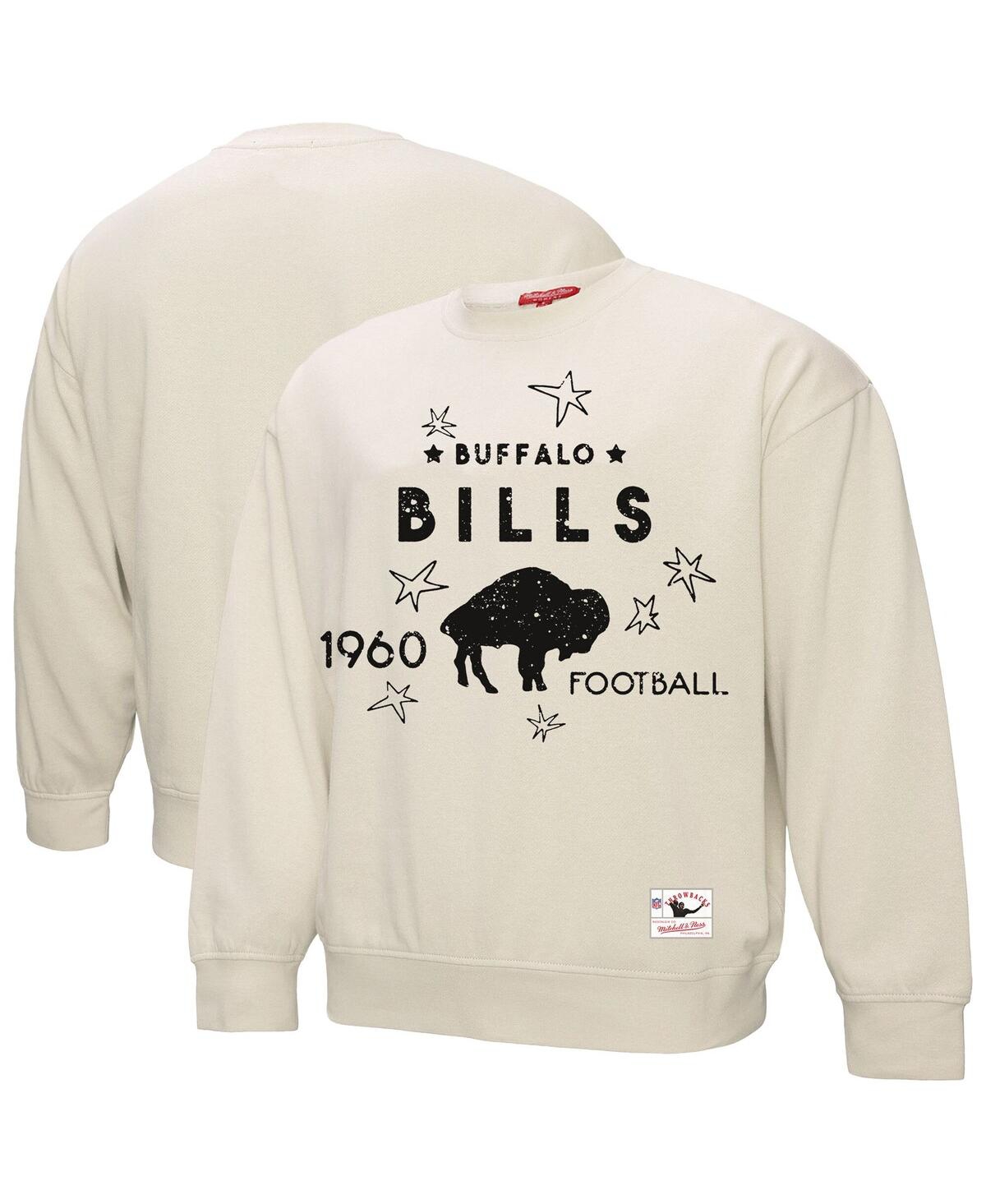 Fanatics Women's Cream Buffalo Bills Plus Size Shooting Star Pullover Sweatshirt In White