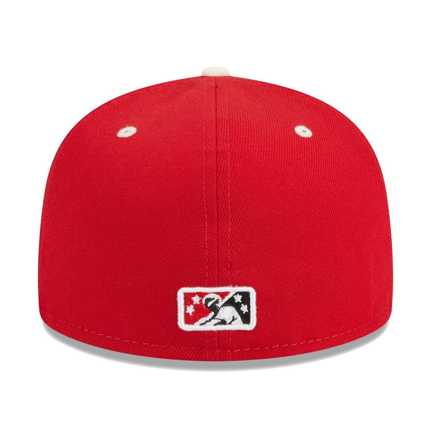 Мужская кепка New Era Red Winston-Salem Dash Theme Nights Flight 59FIFTY Fitted Hat — фото 3