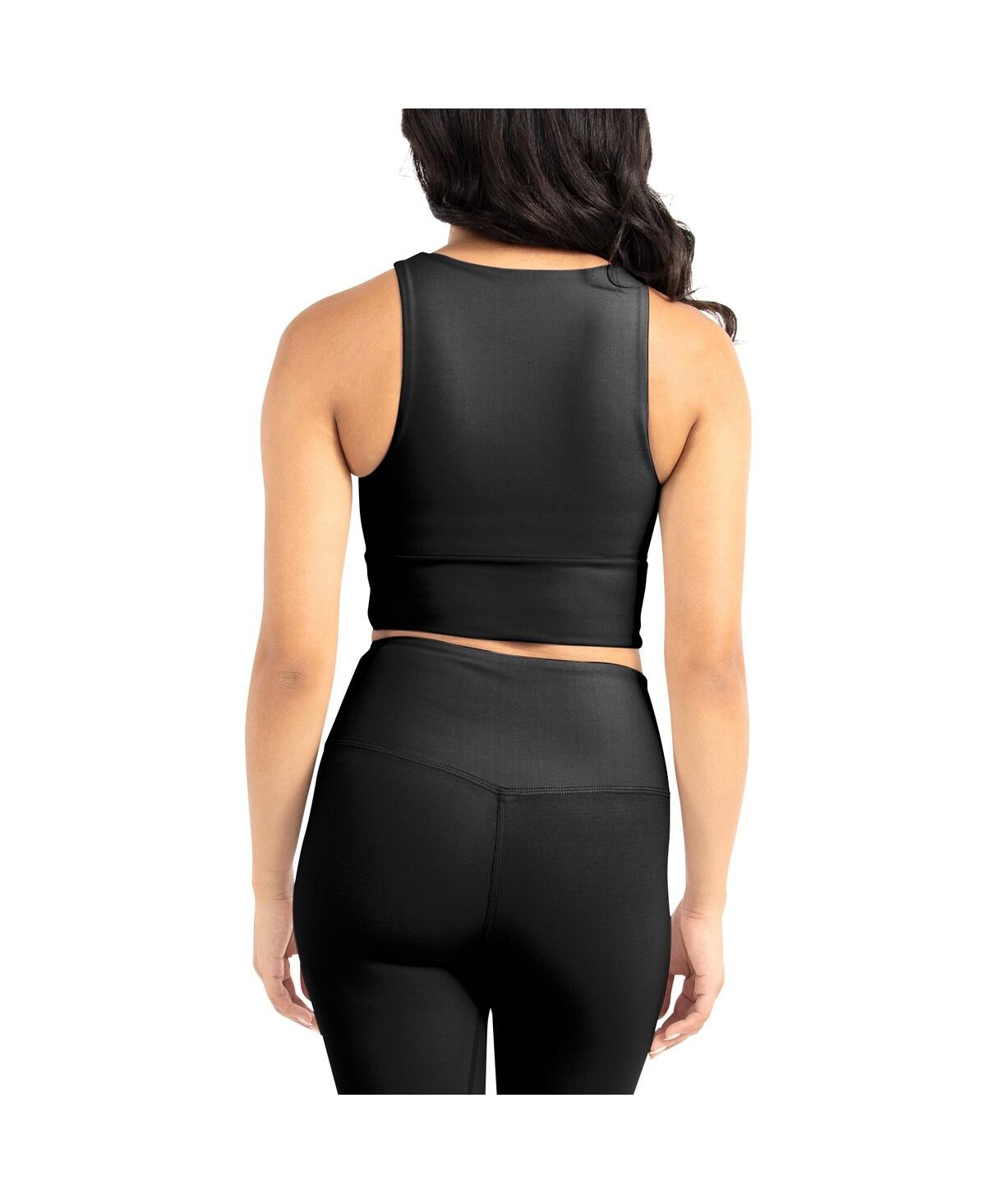 Kadi Brand Women's 2-pack Black Lsu Tigers Buttery Soft Midi Bra Leggings Set In Black