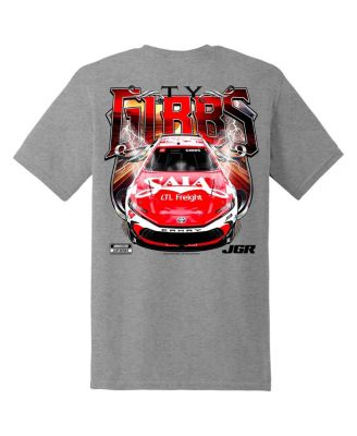 Men's Heather Gray Ty Gibbs Saia Car T-Shirt