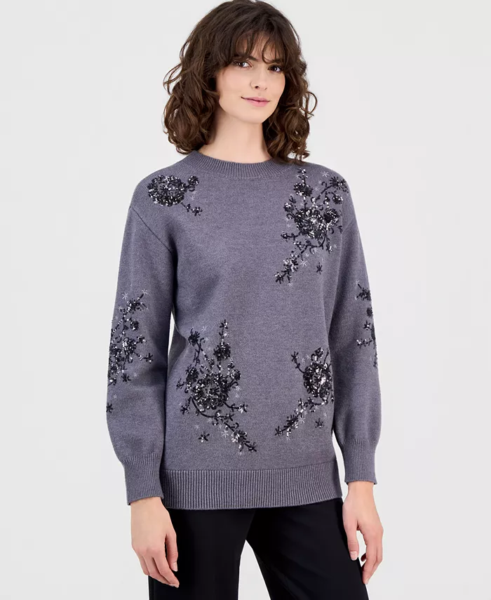 Women's Sequin Embellished Sweater
