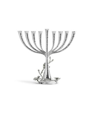 White Orchid Menorah