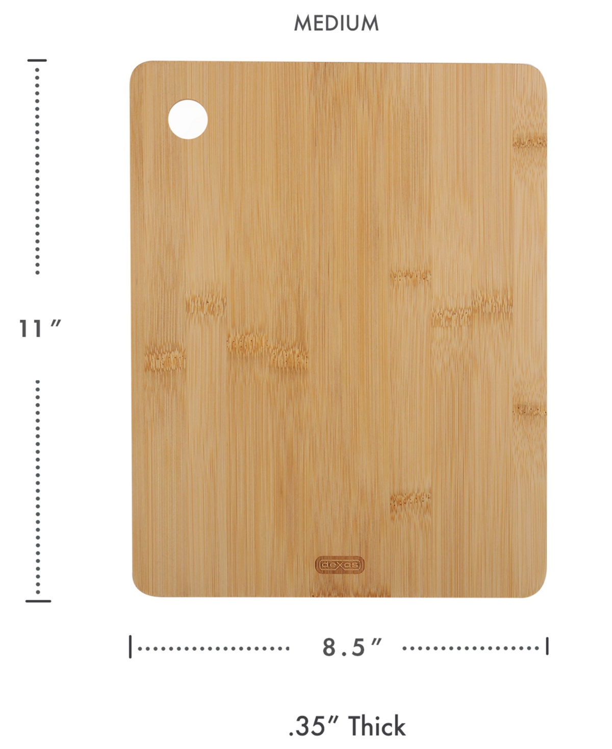 Dexas 3-Piece Bamboo Cutting Board Set