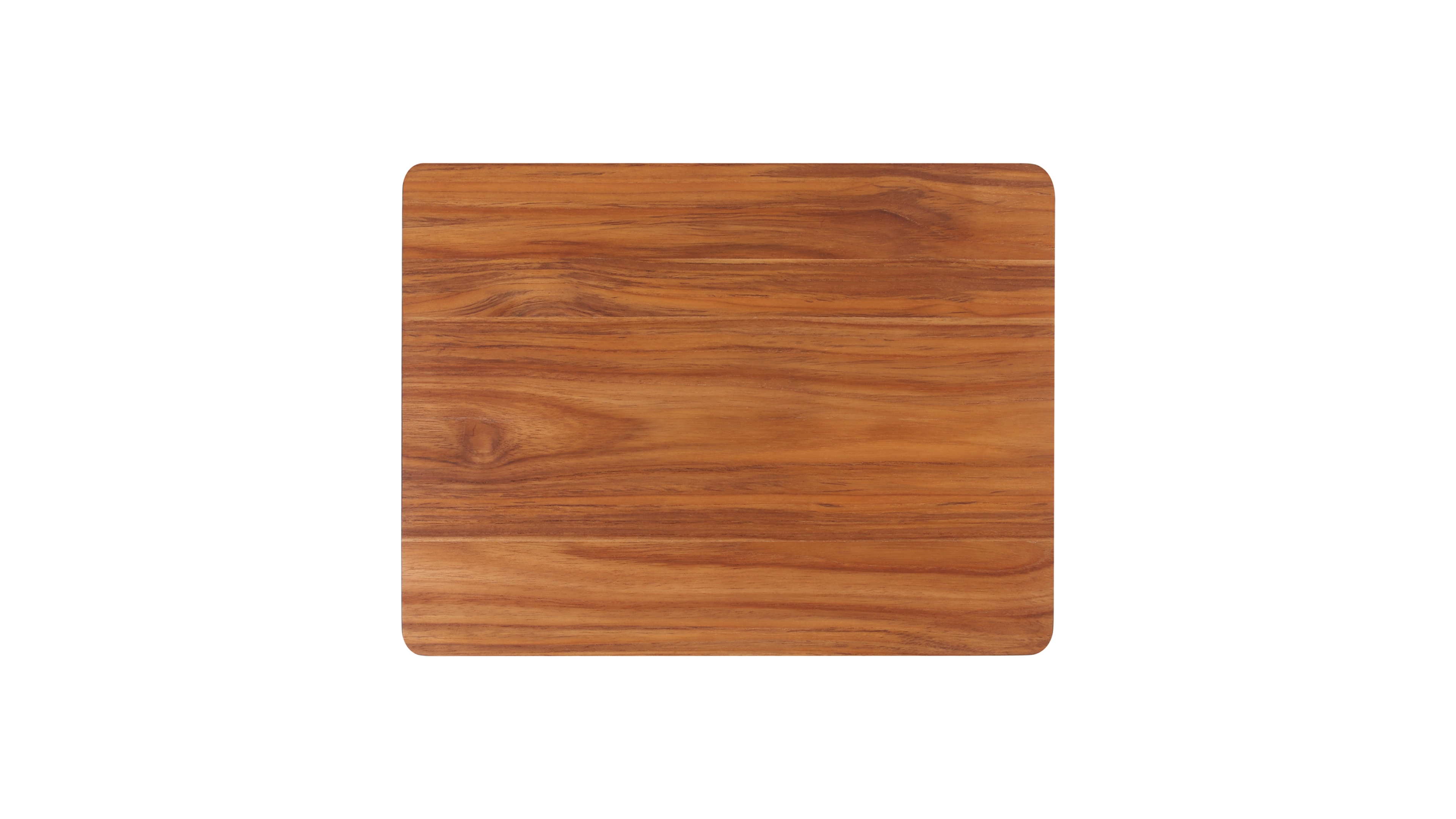 Dexas Teak Butcher Block with Gripp Feet, 12" x 16"