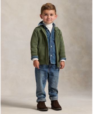Toddler and Little Boys Fleece Full-Zip Hoodie