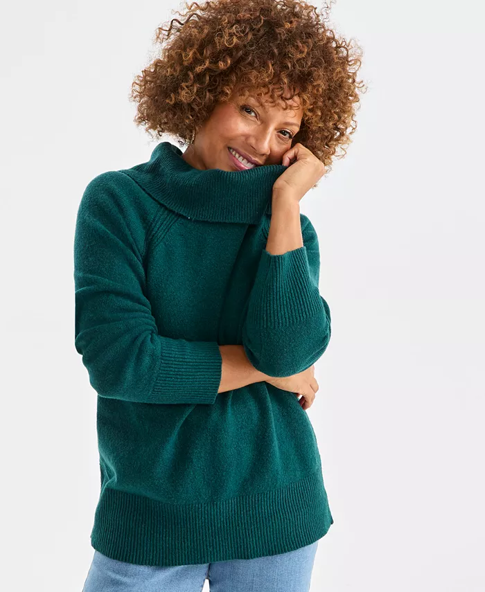Petite Cowl Neck Sweater - thumbnail 5