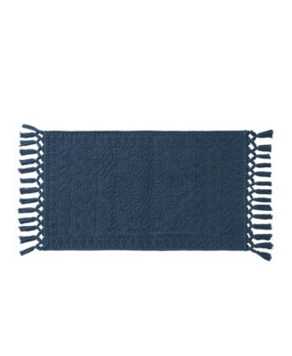 French Connection - Nellore Fringe Cotton 20" x 34" Bath Rug