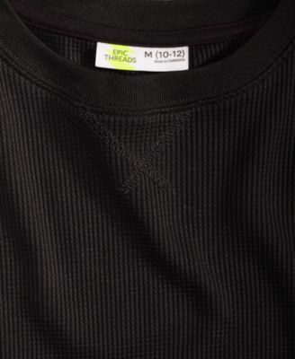 Boys' 5-20 Thermal Long-Sleeve Crewneck T-Shirt