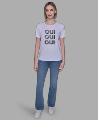 Women's OUI X3 Logo Detail T-shirt