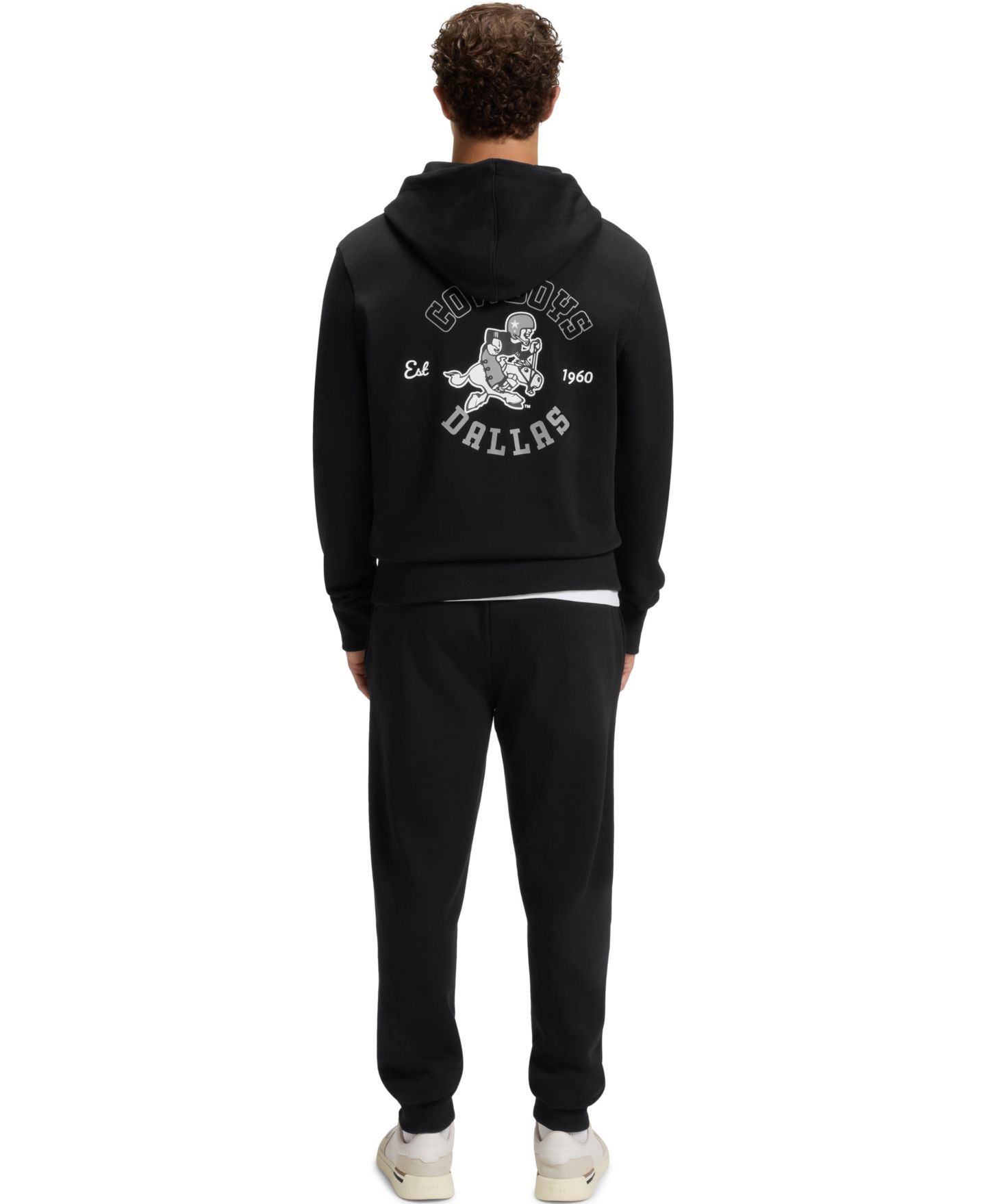 Мужское худи Hugo Boss BOSS x Dallas Cowboys Regular Fit Zip-Up, цвет: Чёрный — фото 2